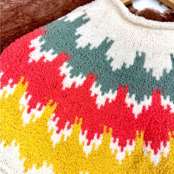 Ces Femme Fair Isle Fisherman’s Sweater Size Small - Picture 4 of 7